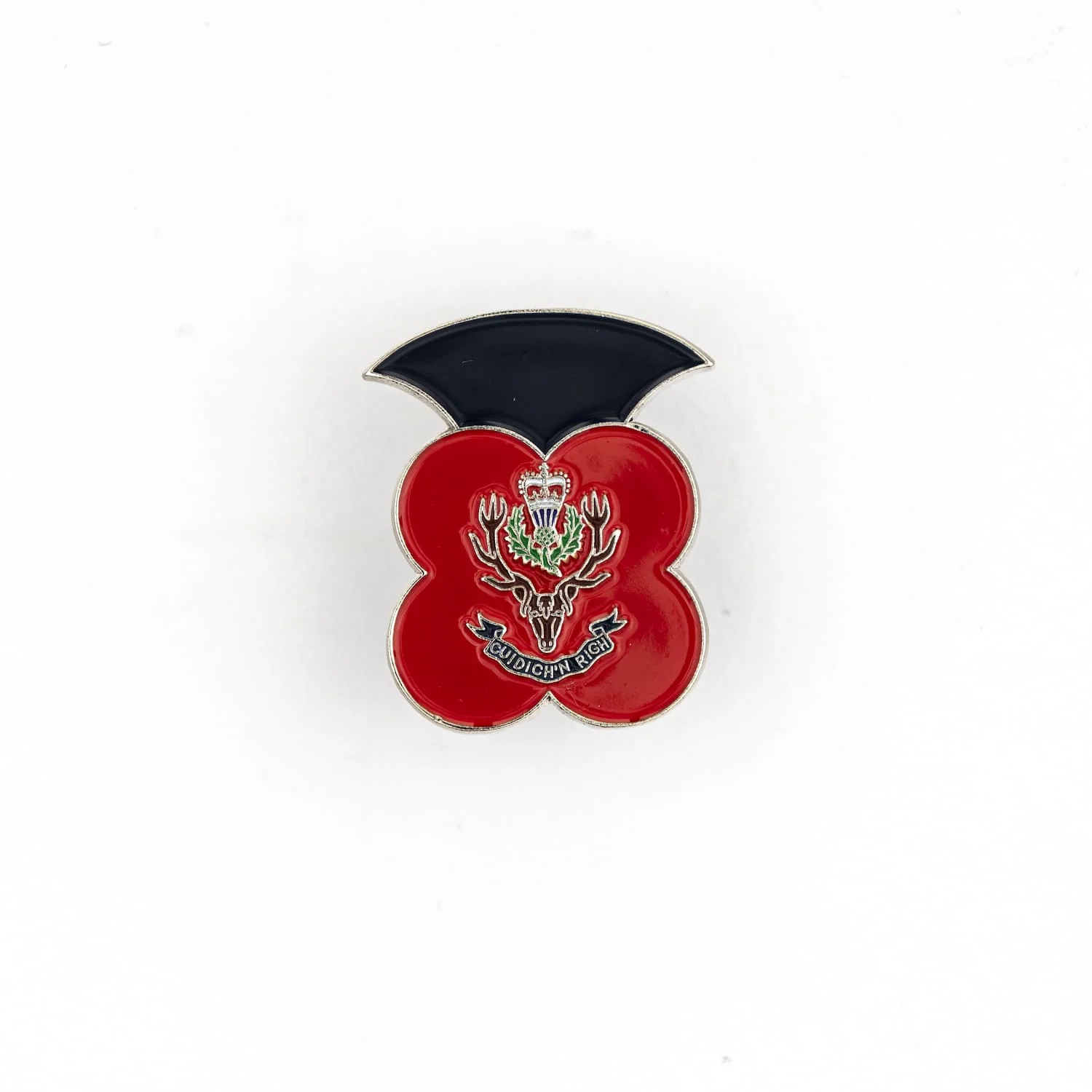 Queen's Own Highlanders Poppy Badge