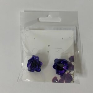 Purple Poppy Cufflinks